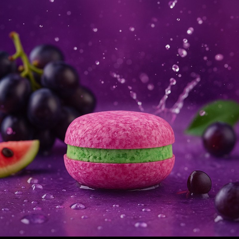 Macaron bombe de bain Raisin