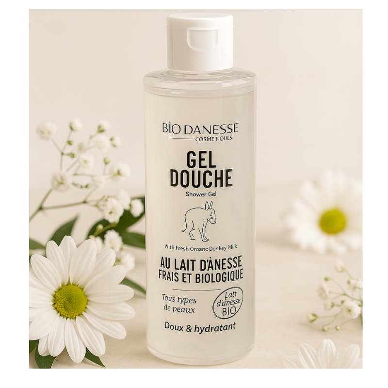Gel douche au lait d'ânesse Certifié Bio