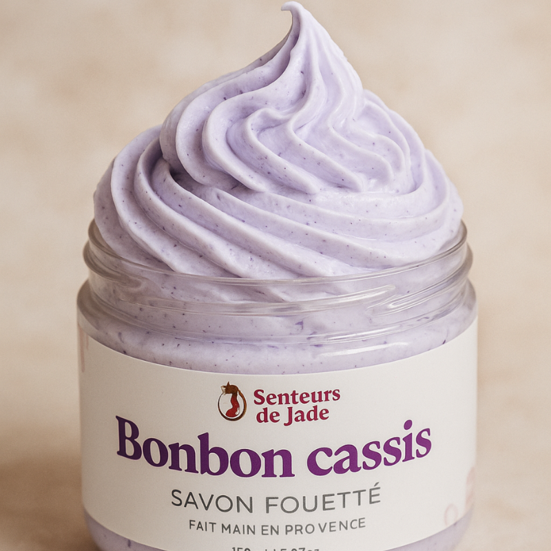 Savon fouetté Bonbon Cassis