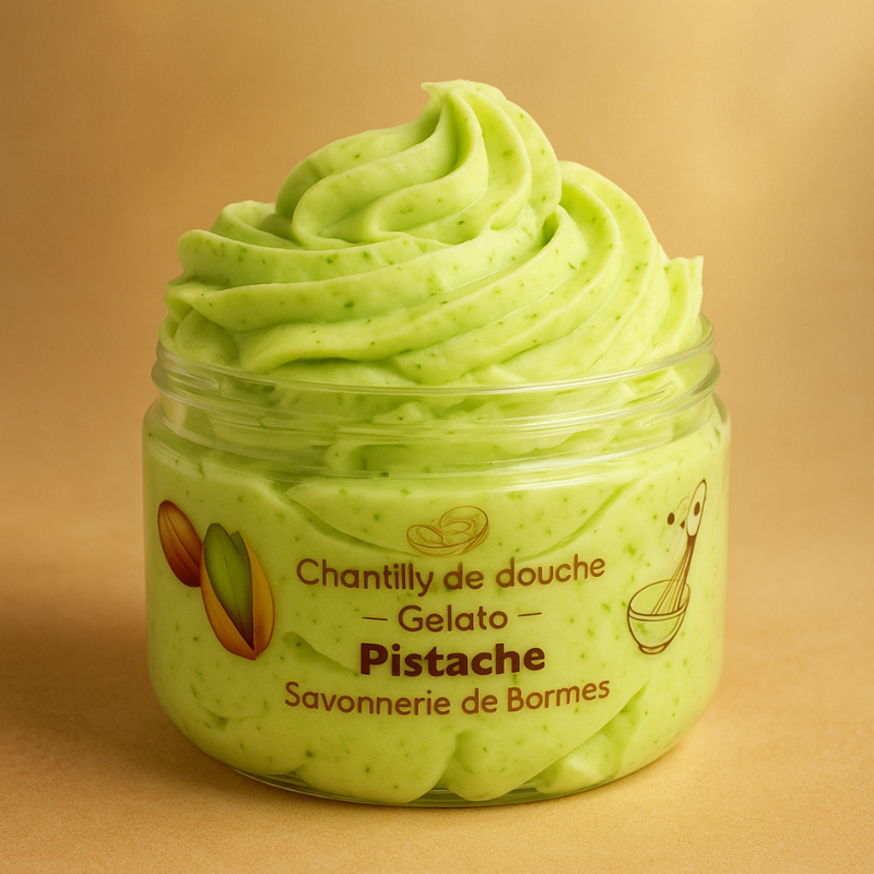 Savon fouetté Pistache