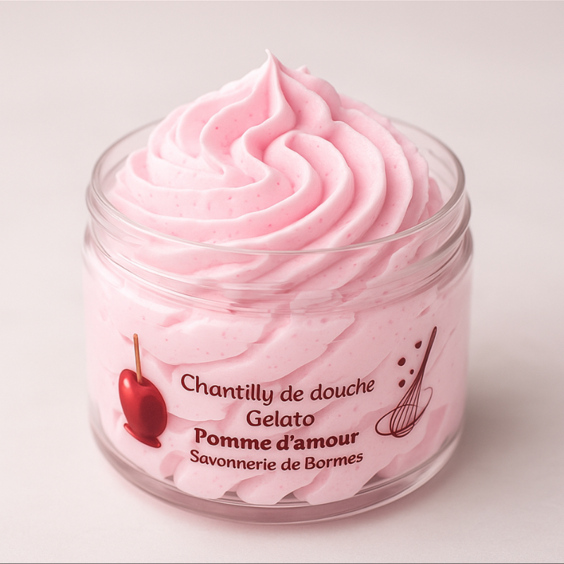 Savon fouetté Pomme D'amour