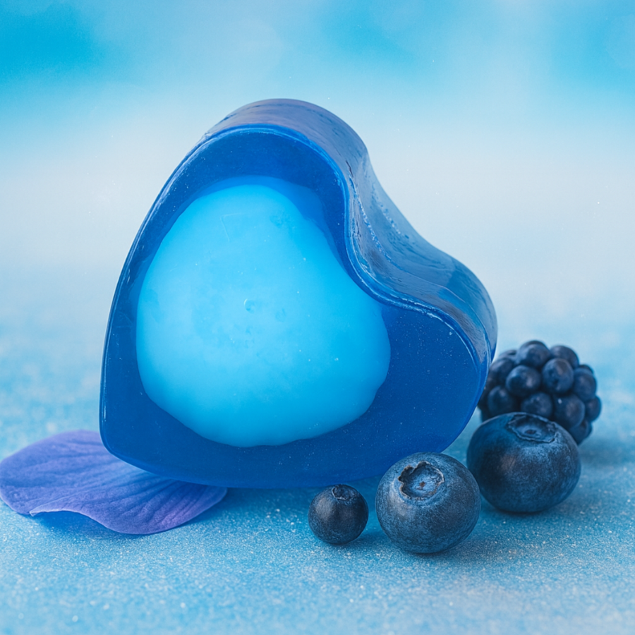 Savon glycérine cœur Blue Sensation (Homme)