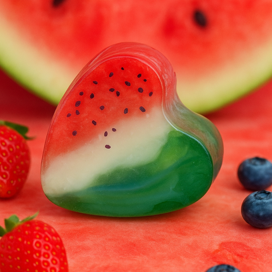 Savon Glycérine Cœur Pastèque