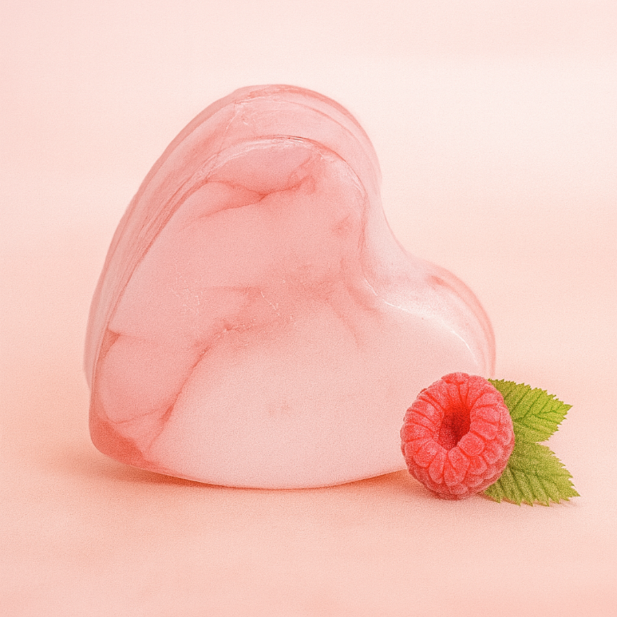 Savon Glycérine Cœur Framboise