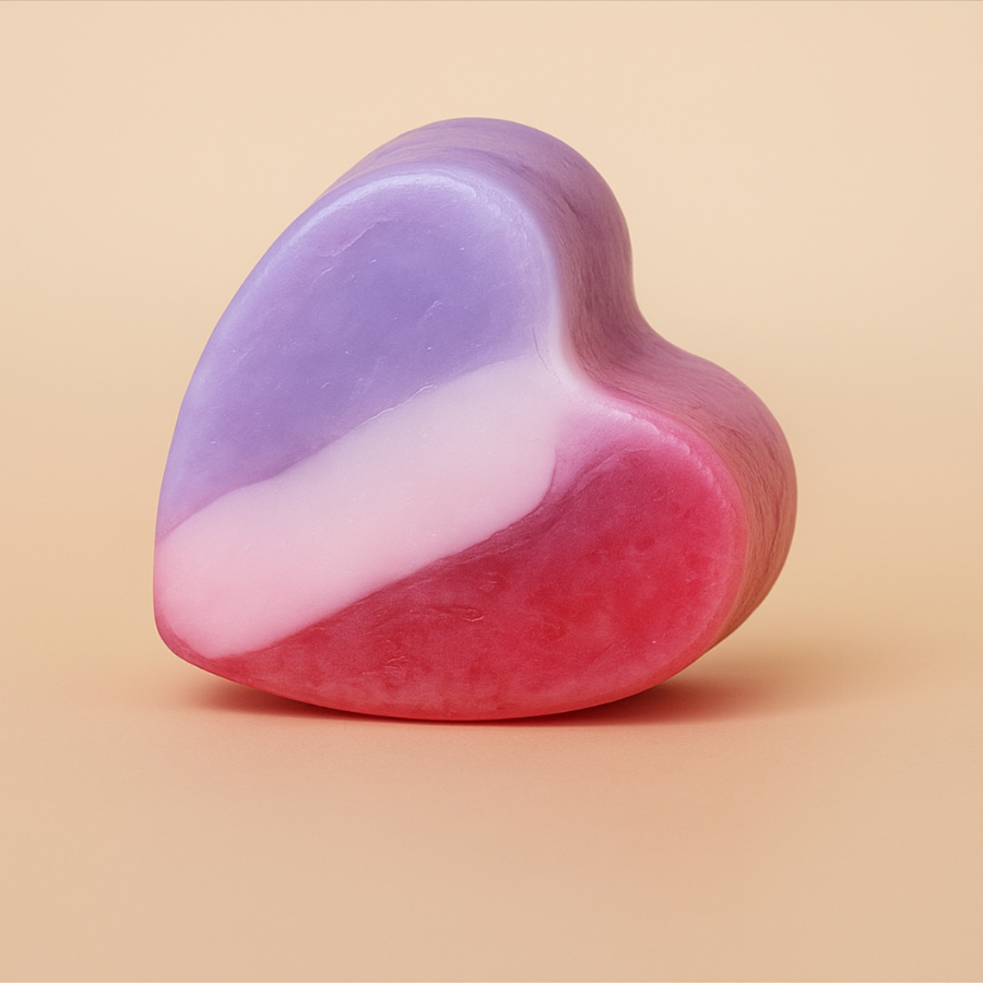Savon glycérine cœur Violette