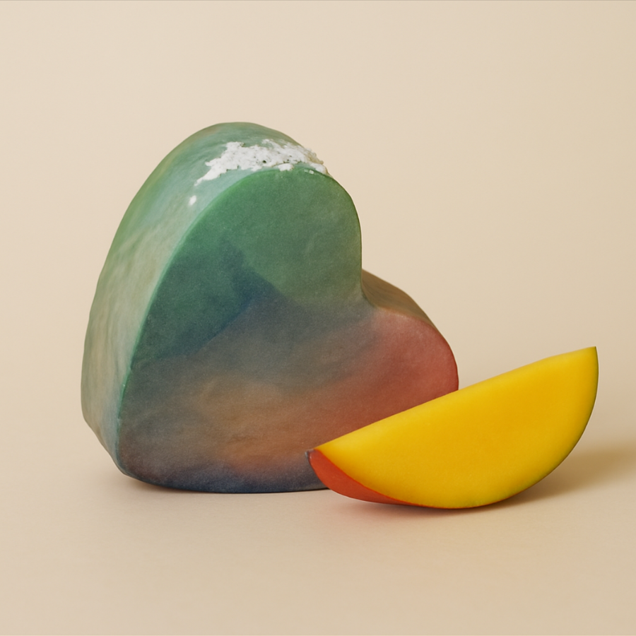 Savon glycérine cœur Mangue