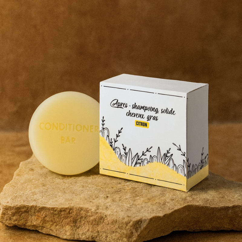 Après shampoing solide Citron (cheveux gras)