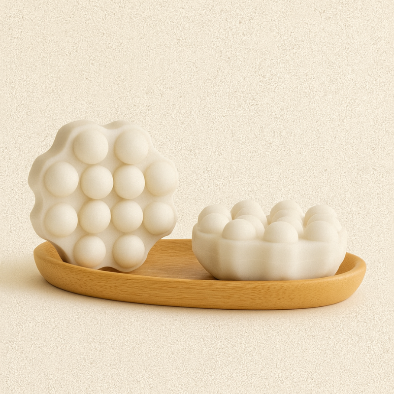 Shampoing solide avec picots coco cheveux secs