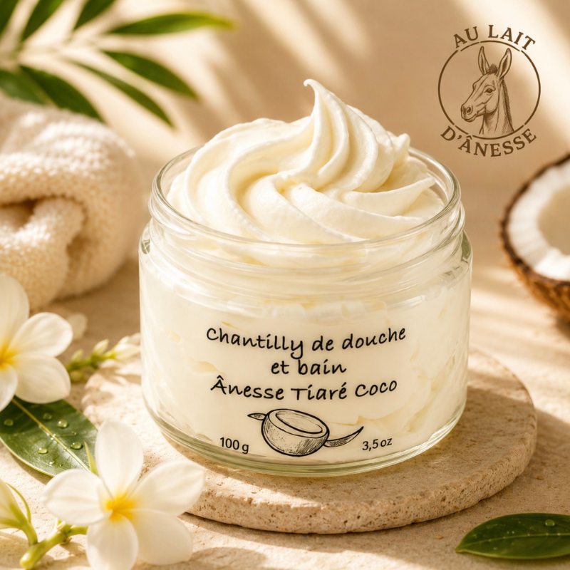 Savon fouetté Lait d'Ânesse Coco