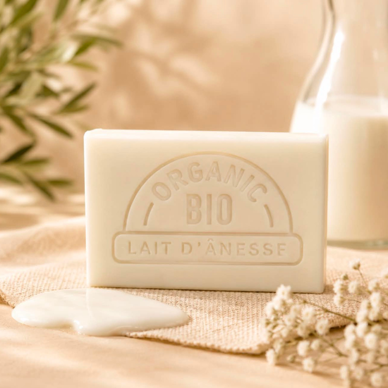Savon Bio au Lait d'Ânesse à la Noix de Coco
