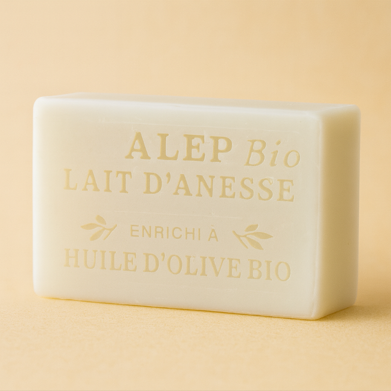 Savon d'Alep Bio au Lait d'Ânesse (huile d'olive bio)