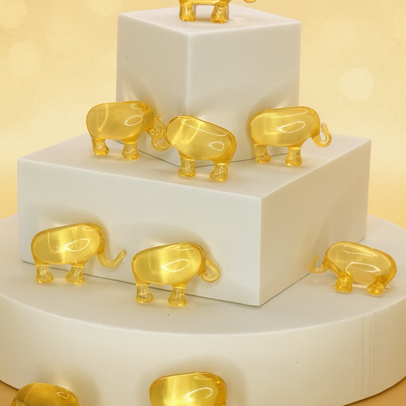 Perle de Bain Eléphant à la Mandarine