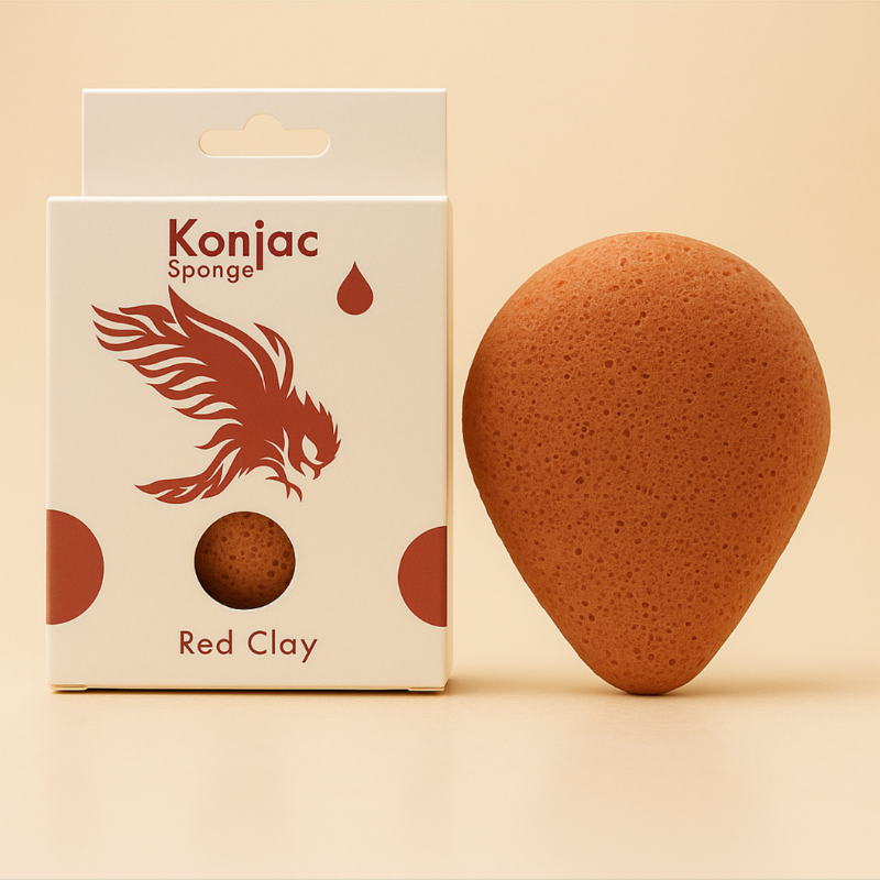 Eponge Konjac à l'Argile Douce
