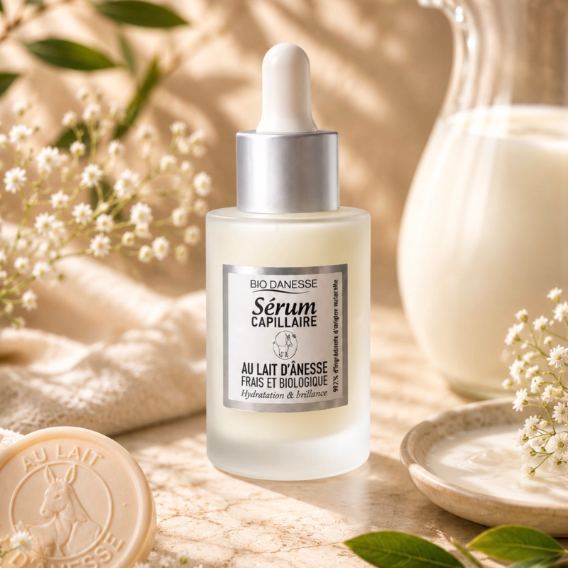 Sérum Capillaire au Lait d'Ânesse Certifié Bio