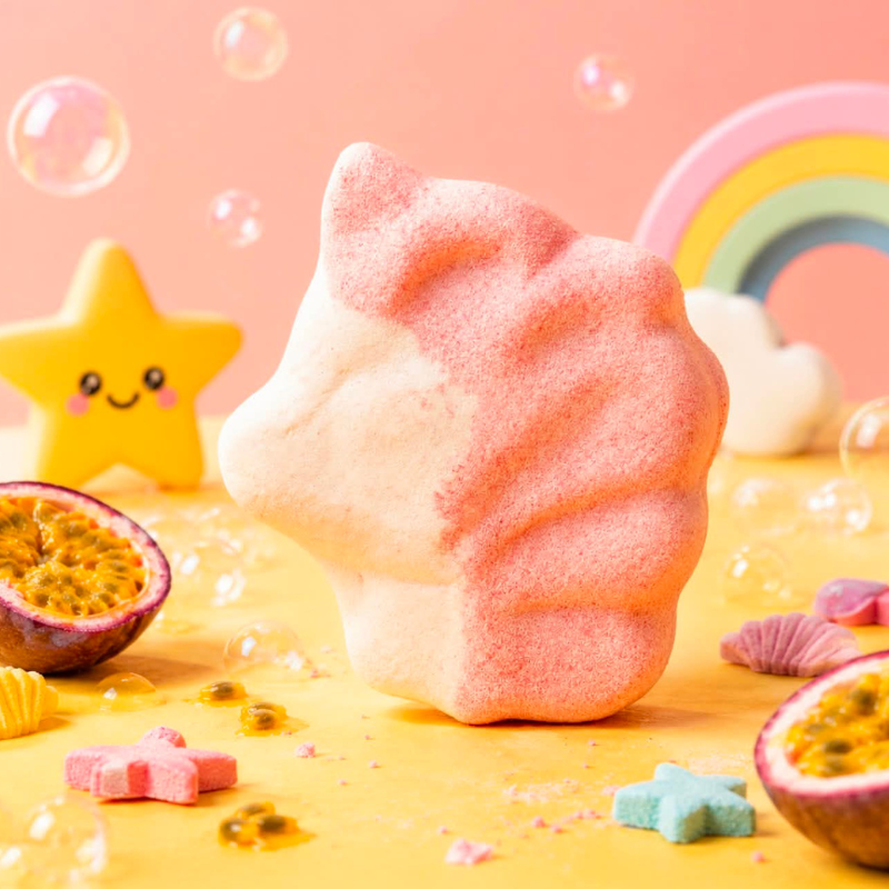 Bombe de Bain Licorne fruits de la passion