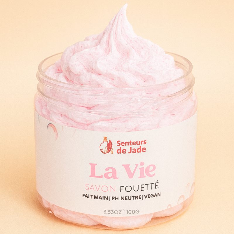 Savon fouetté La vie et Belle