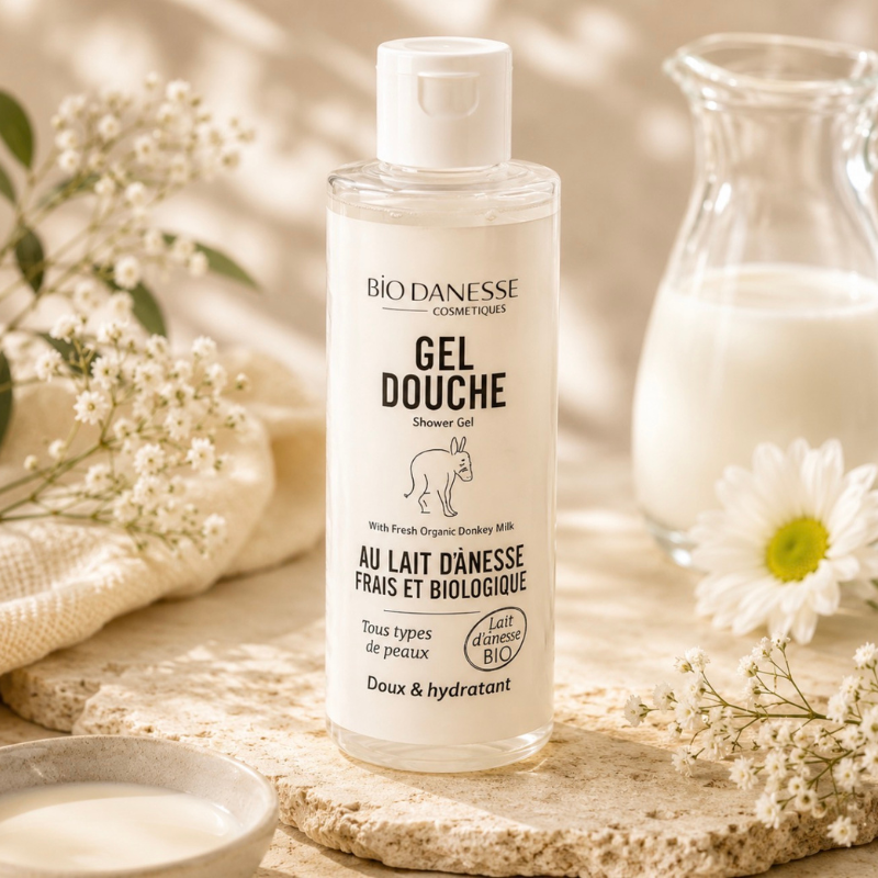 Gel douche au lait d'ânesse Certifié Bio
