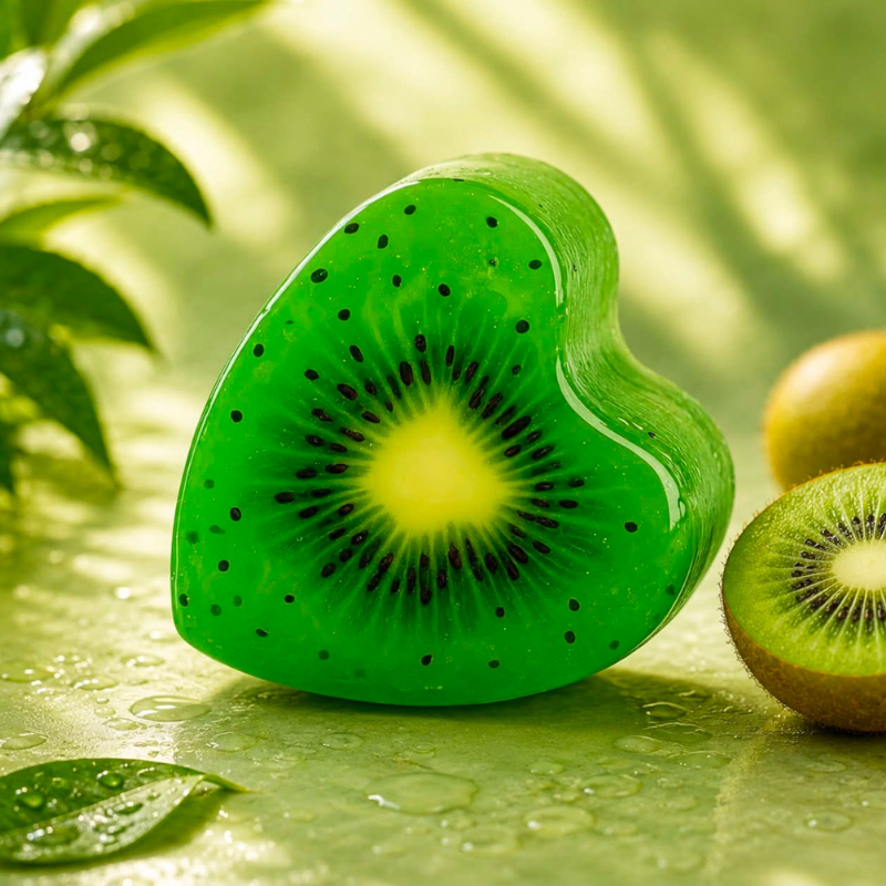 Savon Glycérine Cœur Kiwi