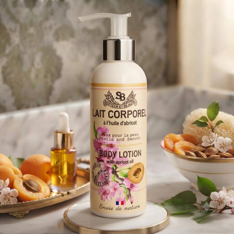 Lait corporel à l'huile d'abricot