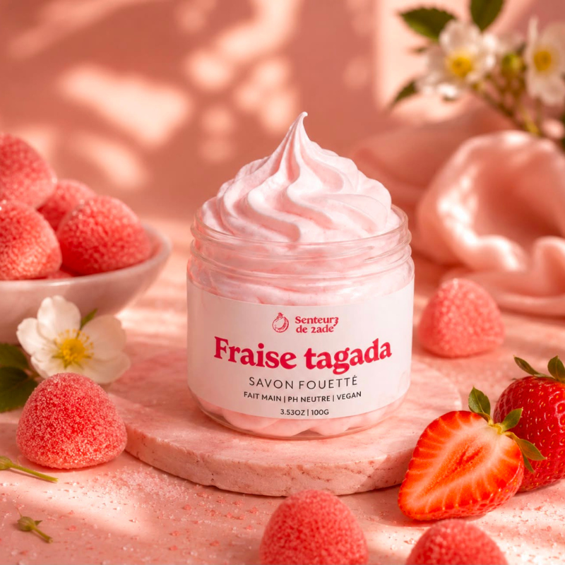 Savon fouetté Fraise Tagada