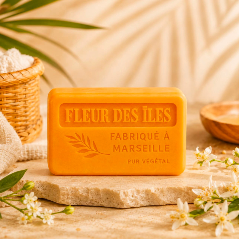 Savon de Marseille Fleurs des Iles