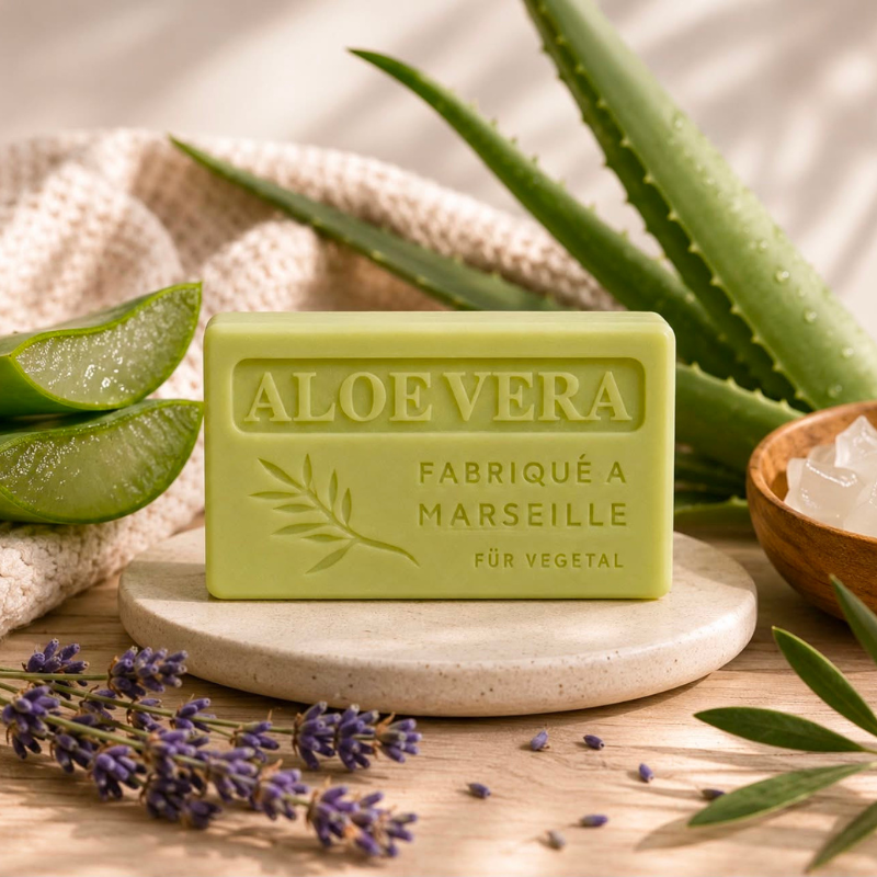 Savon de Marseille à l'aloé véra