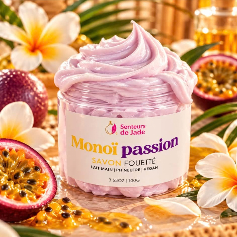 Savon fouetté Monoï Passion