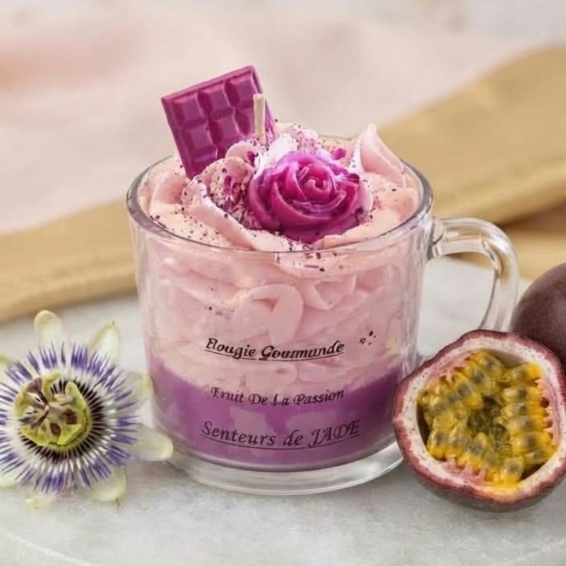 Bougie Gourmande Tasse Fruit de la Passion