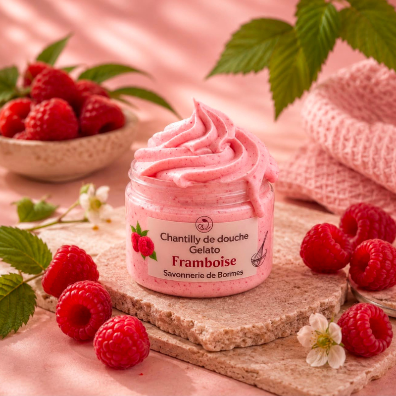 Savon fouetté Framboise