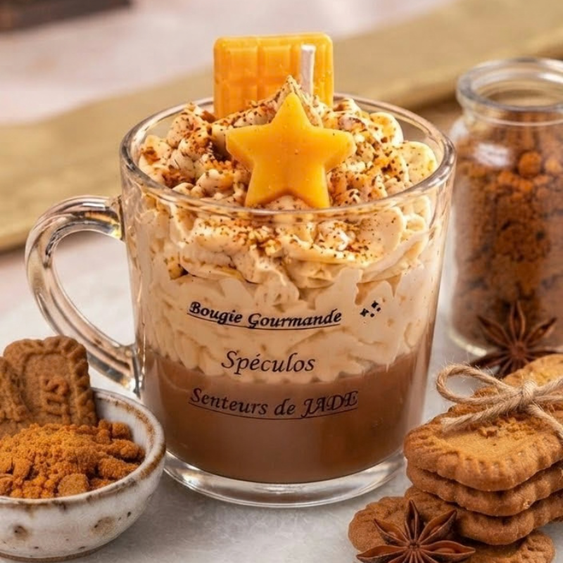 Bougie Gourmande Tasse Spéculos