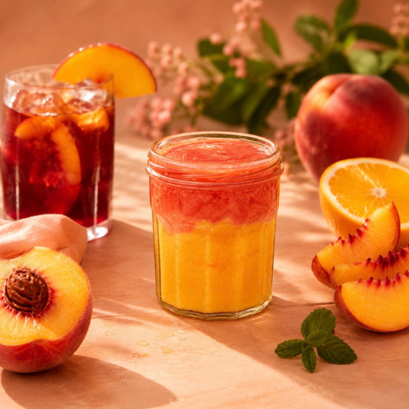 Gommage corporel au sucre parfumé Sangria de Pêche