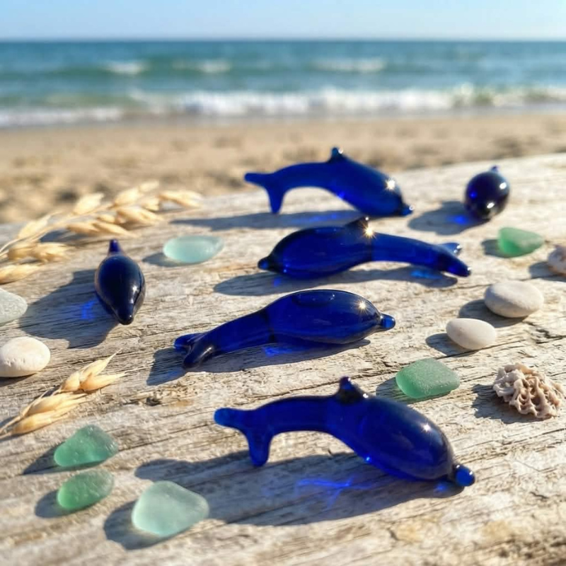 Perle de Bain Dauphin Marine