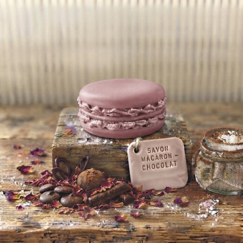 Mini Savon Macaron Chocolat