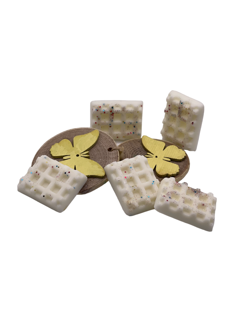 Fondant Gaufre Orchidée Blanche