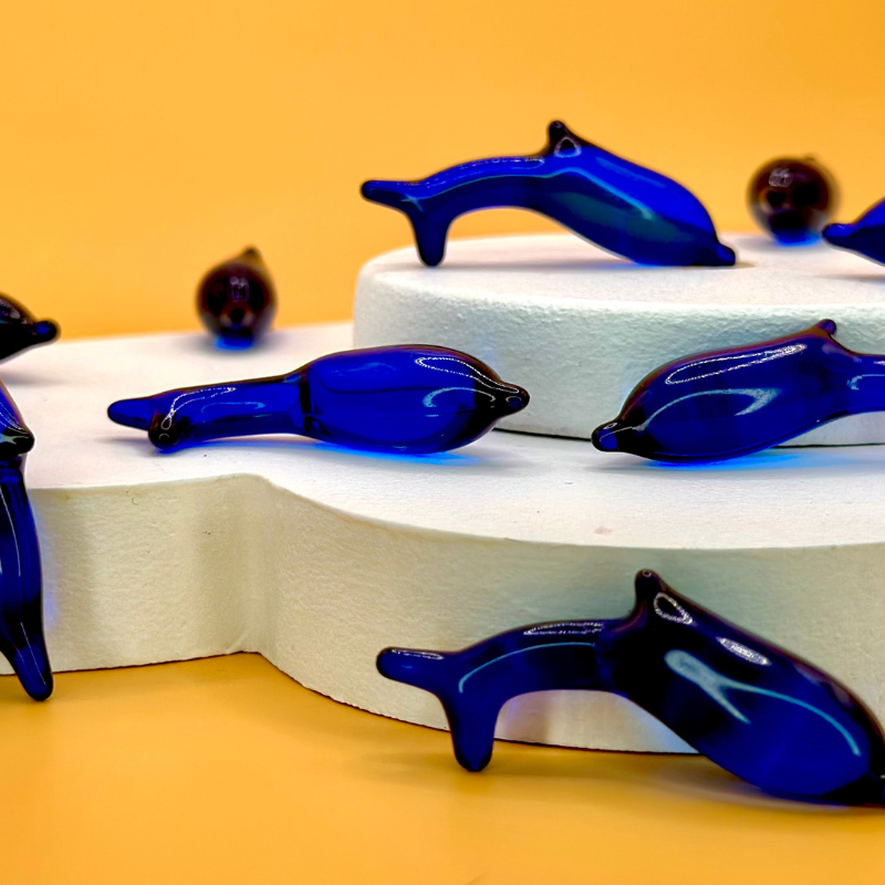 Perle de Bain Dauphin Marine