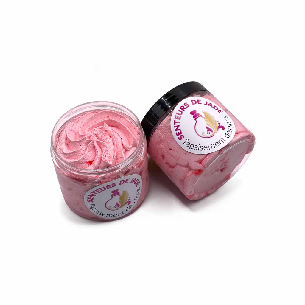 Gommage fouetté au sucre Bisou aux Fraises