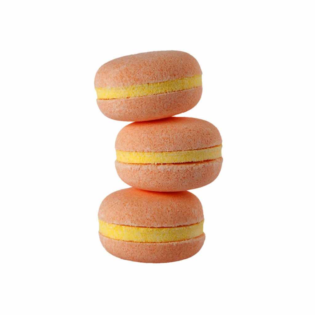 Macaron bombe de bain Pêche