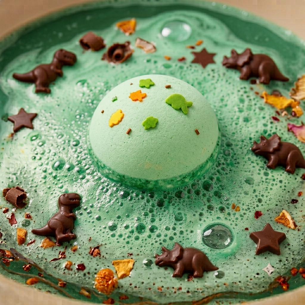 Bombe de Bain 180g - Dinosaure- Chocolat