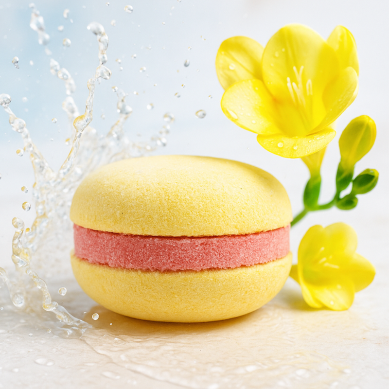 Macaron bombe de bain Fressia