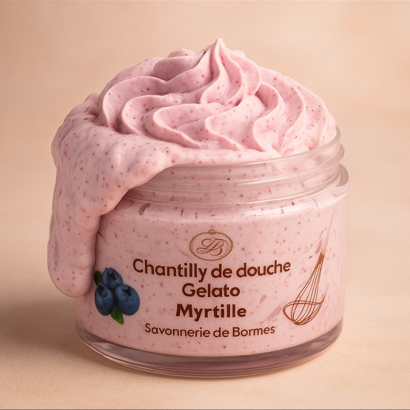 Savon fouetté à la Myrtille