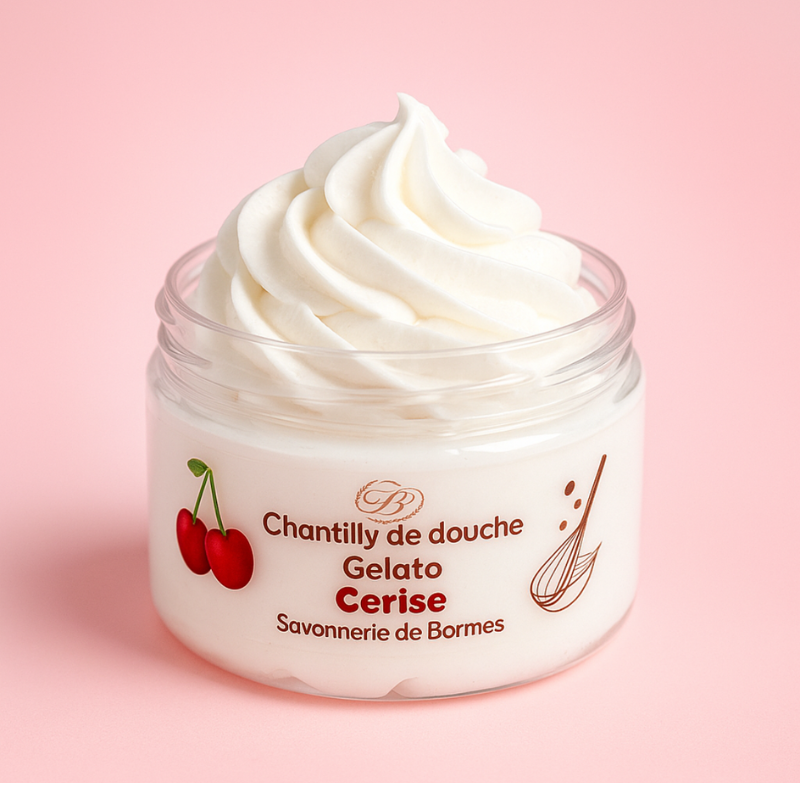 Savon fouetté Cerise Blanche