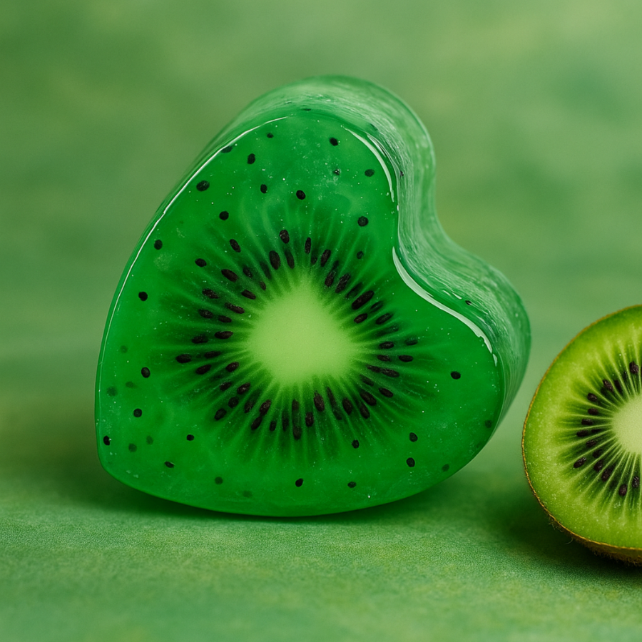 Savon Glycérine Cœur Kiwi
