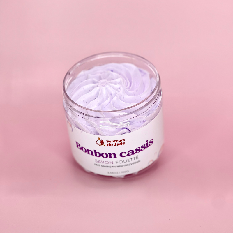 Savon fouetté Bonbon Cassis