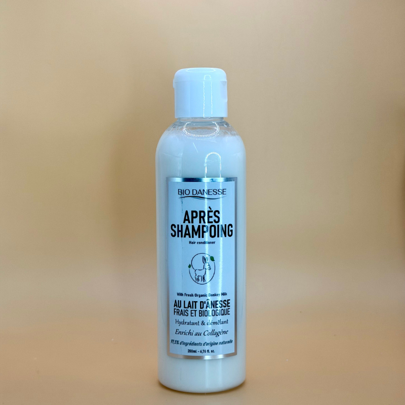 Après Shampoing au Lait d'Ânesse Certifié Bio