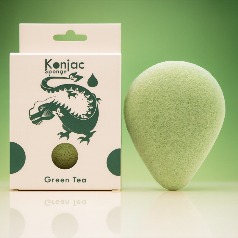 Eponge Konjac au Thé Vert