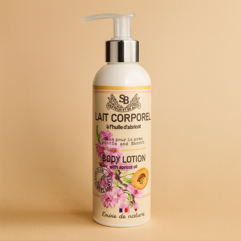 Lait corporel à l'huile d'abricot