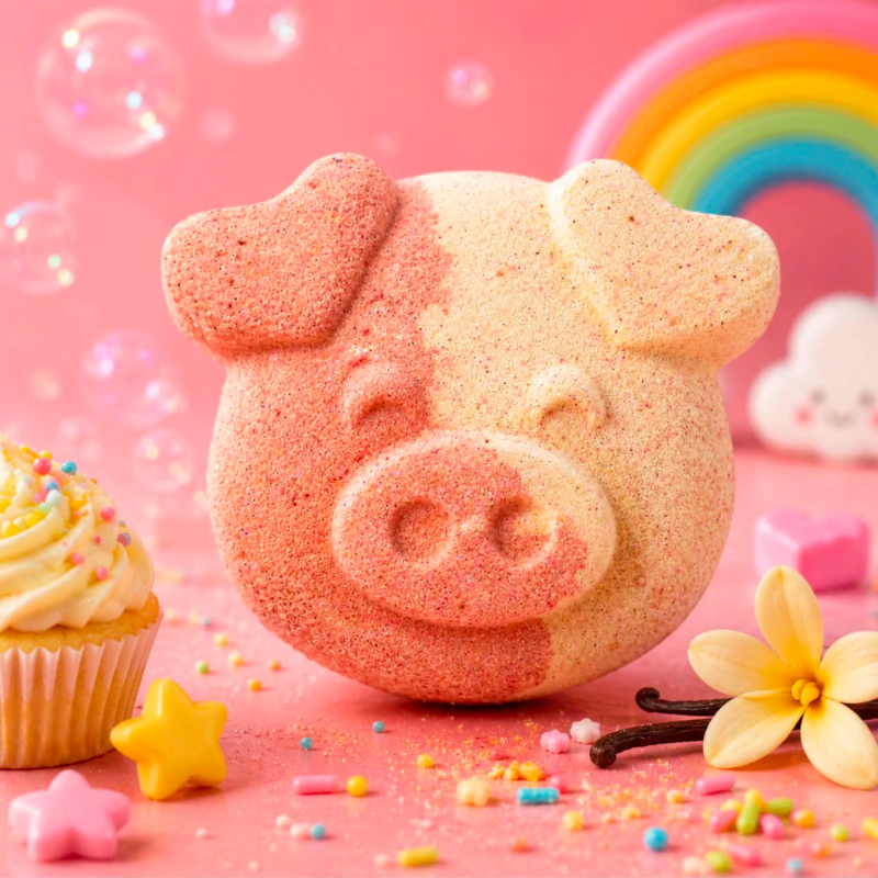 Bombe de Bain Cochon cupcake vanille