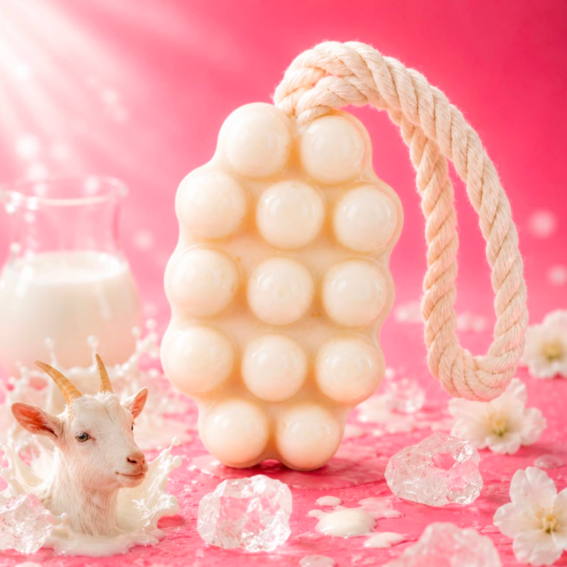 Savon de massage au lait de chèvre bio