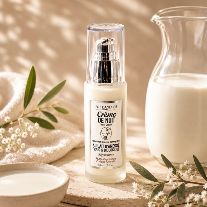 Crème de Nuit au Lait d'Ânesse Certifié Bio