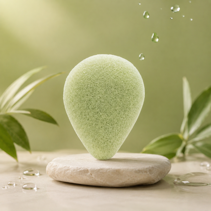 Eponge Konjac au Thé Vert
